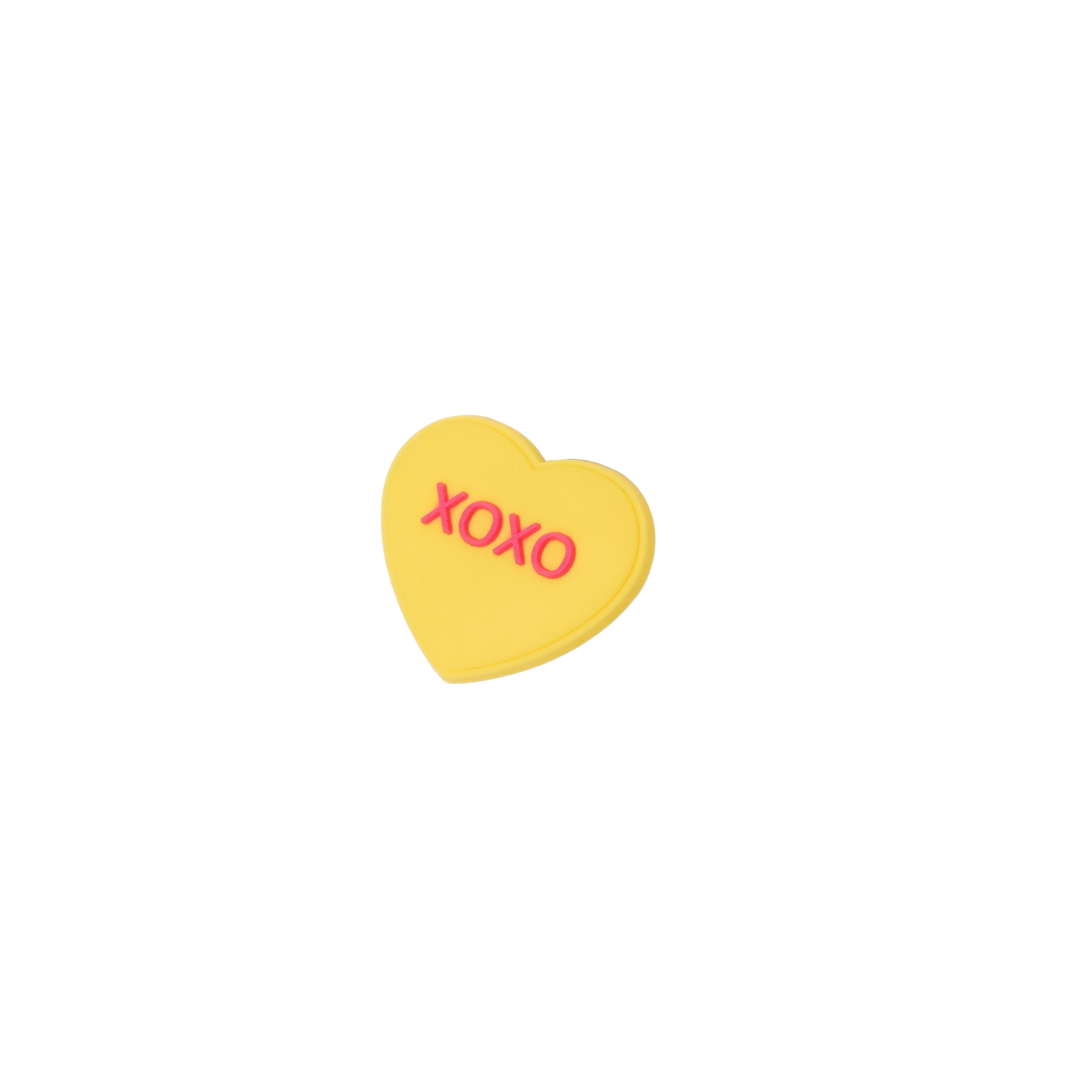 Cœur jaune XOXO