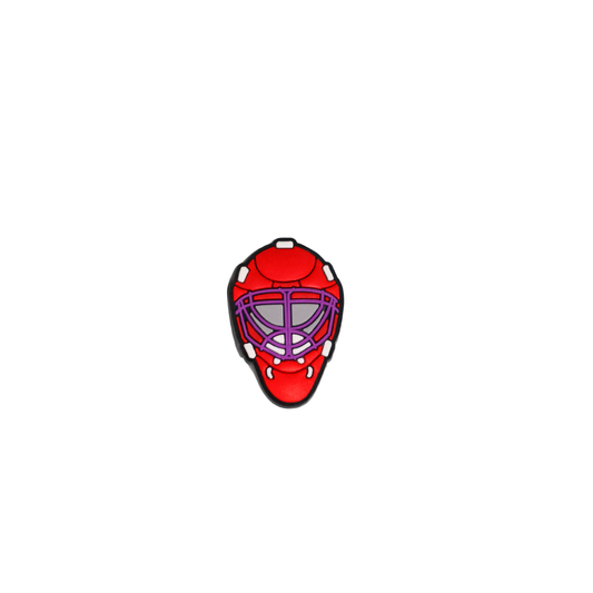 Masque de hockey rouge