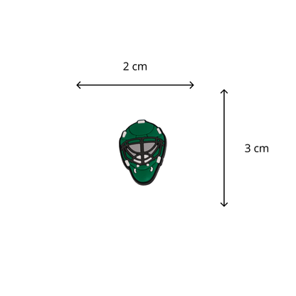 Masque de hockey vert