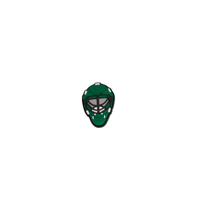 Masque de hockey vert